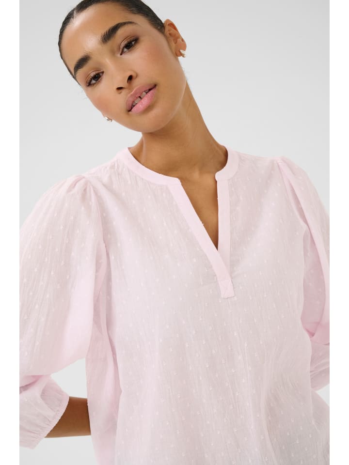 Kaffe Langarm-Bluse KAsjila in Lilac Snow günstig kaufen