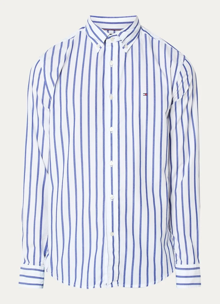 Tommy Hilfiger Flex majica regular fit s črtastim potiskom in logotipom