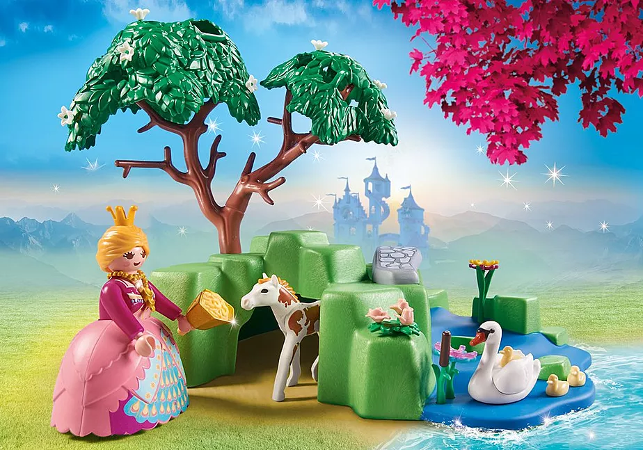 Prinzessinnen-Picknick mit Fohlen