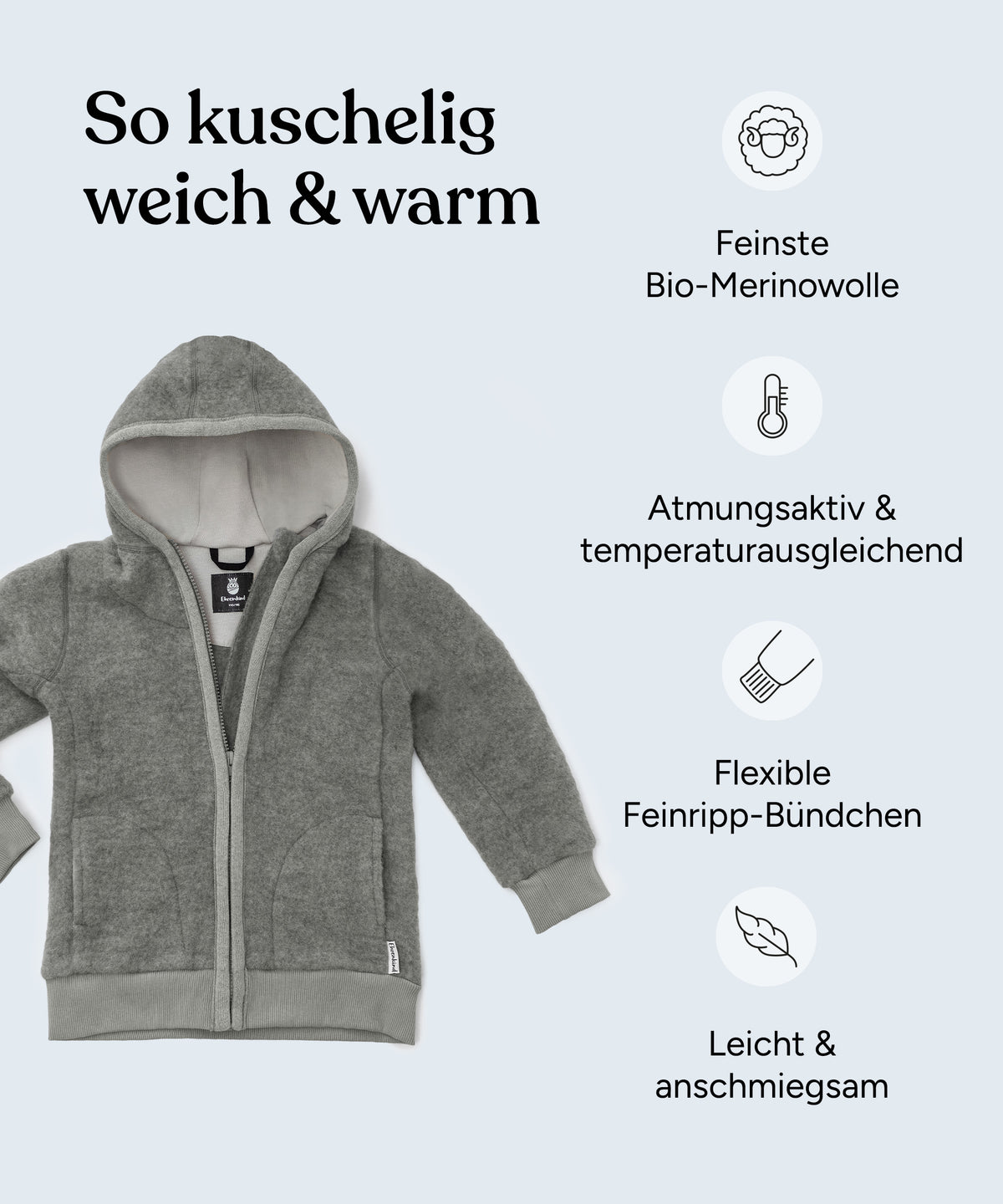 Wollfleece-Jacke