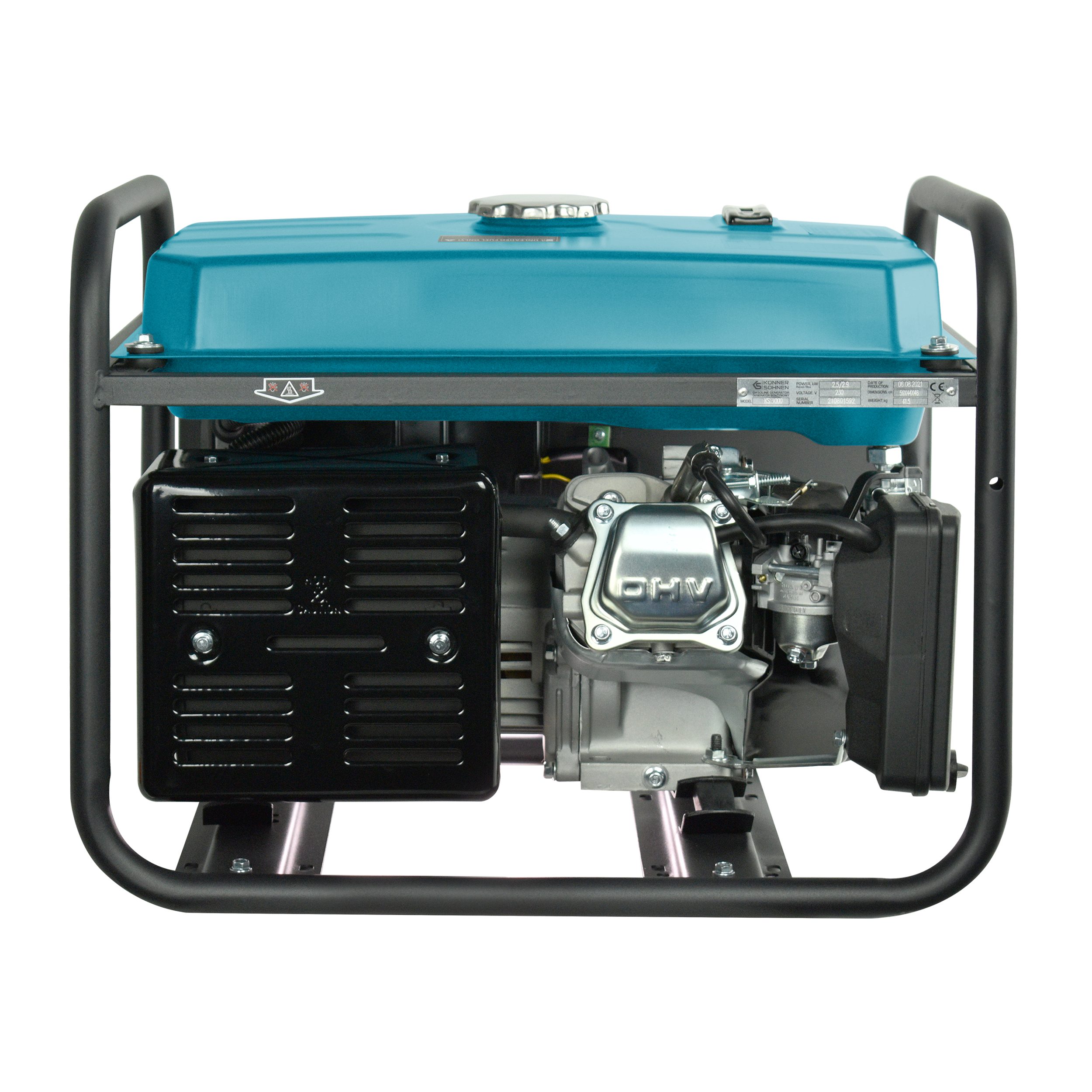 Könner & Söhnen Stromerzeuger KS 3000E, 3,00 in kW, (1-tlg., 7 PS 4-Takt Benzinmotor), Steckdosen 2*16A, 230V Generator, für Kleinhaus