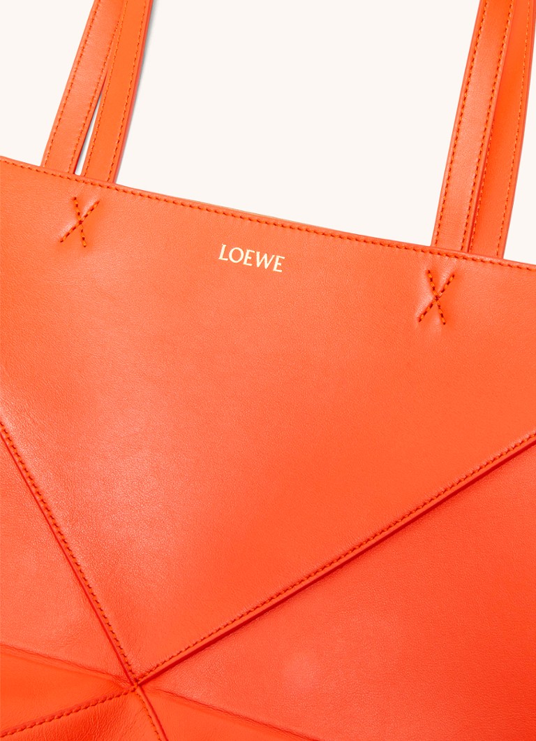 LOEWE Puzzle Fold medium shopper laget av kalveskinn