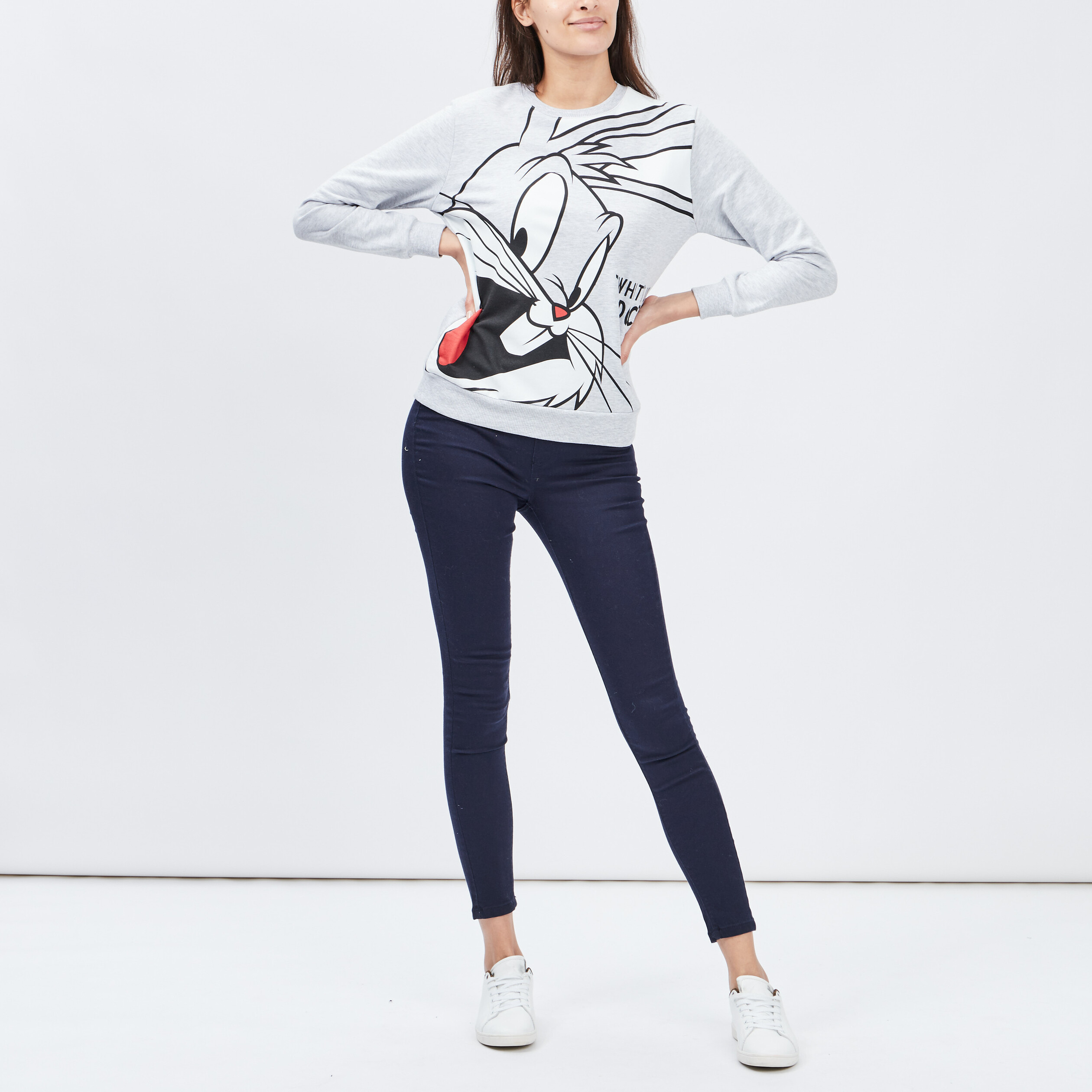 Jegging skinny taille basse bleu marine femme | La Halle