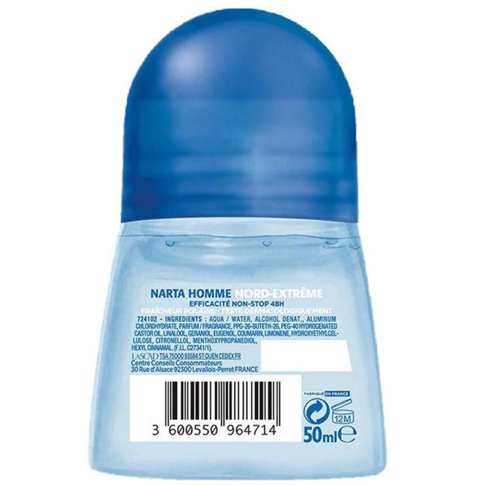 Narta vyriškas dezodorantas „North Extreme 48h“ – „Poliar Freshness“, 50 ml