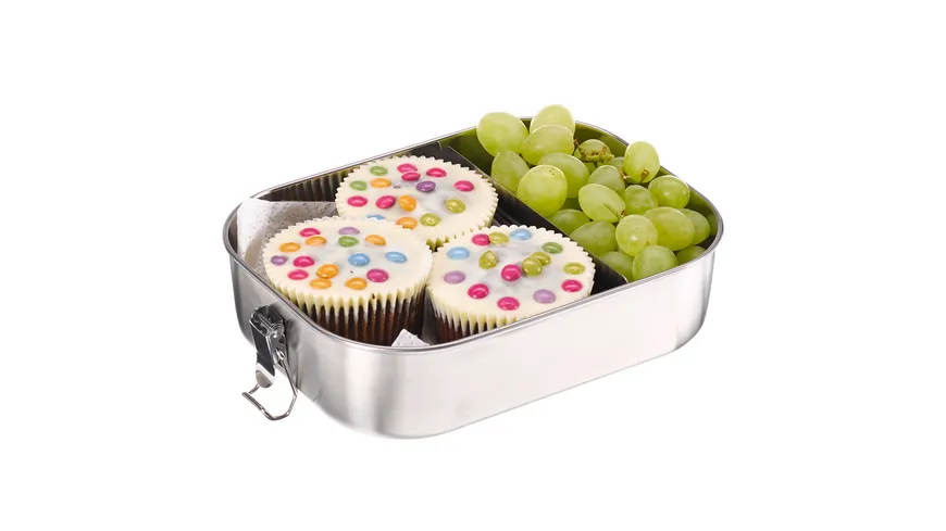 TRENDSHOP Lunchbox aus Edelstahl 1,4l