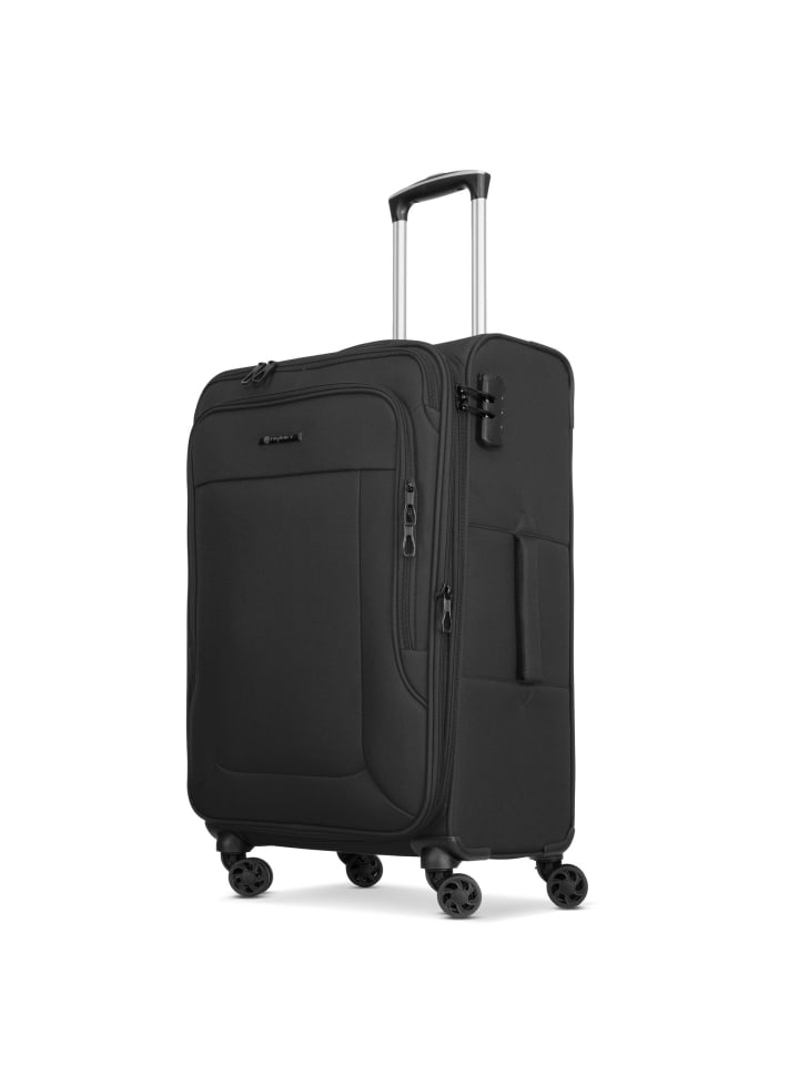 Franky Melbourne 3.0 4-Rollen Kofferset 3tlg. mit Dehnfalte in black günstig kaufen onesize