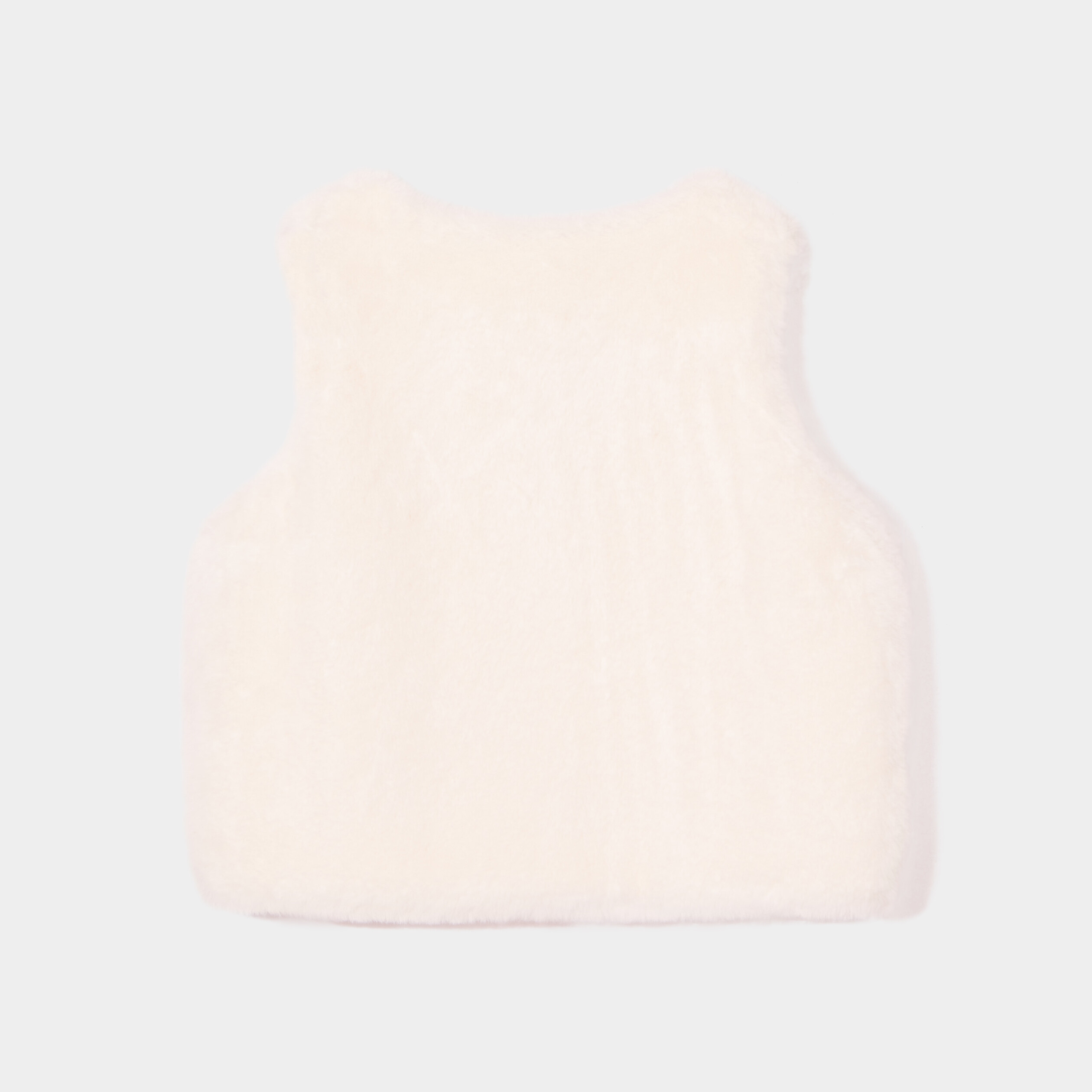 Gilet imitation fourrure sans manches ivoire fille | La Halle