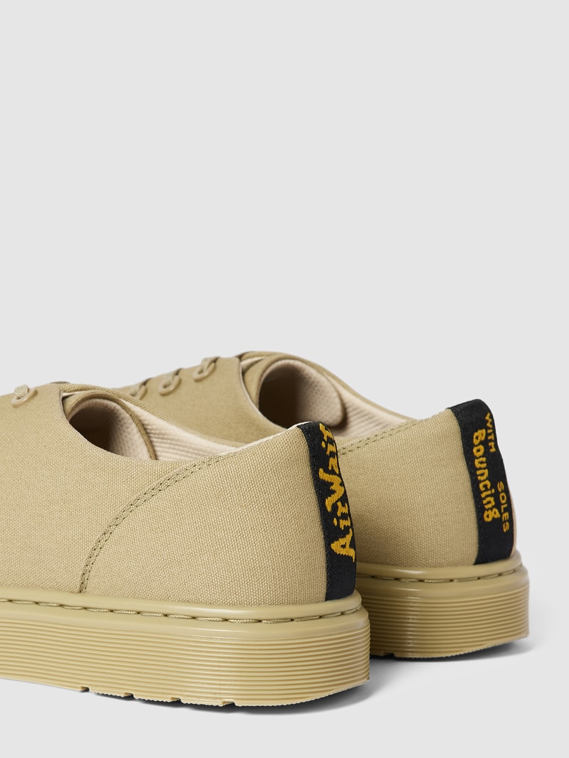 Sneaker mit Label-Detail Modell 'Dante' in olivgrün