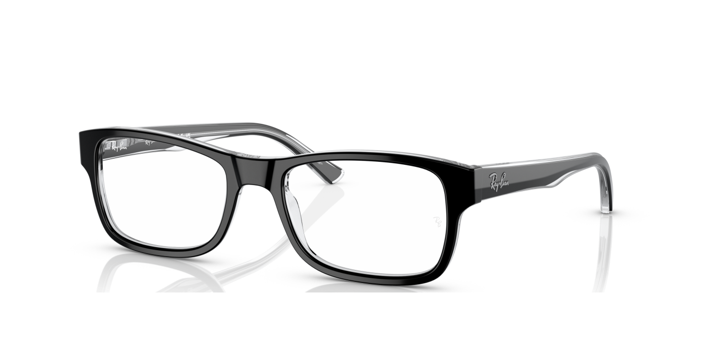 RB5268 OPTICS - Negru lucios pe transparent