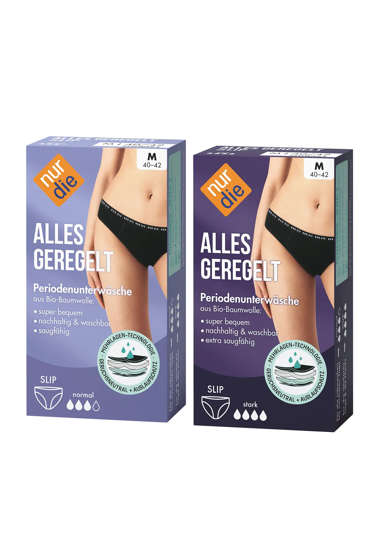 NUR DIE  Unterhosen - Schwarz - Unifarben