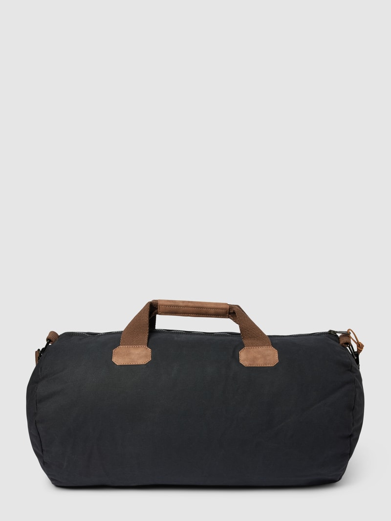 Weekender mit Label-Details in schwarz