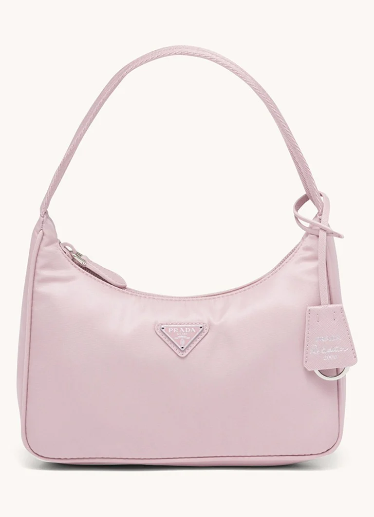 Sac bandoulière Prada Re-Nylon Réédition 2000 Mini avec logo