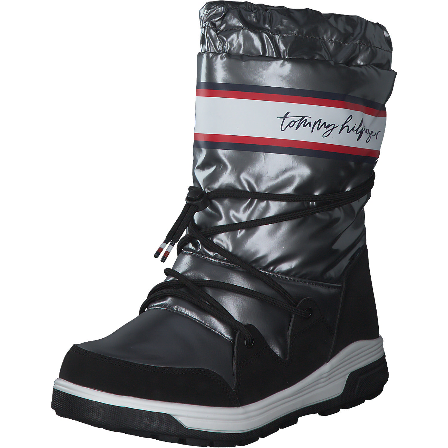 Tommy Hilfiger T3A6-32436, Winterstiefeletten, Kinder, dark silver