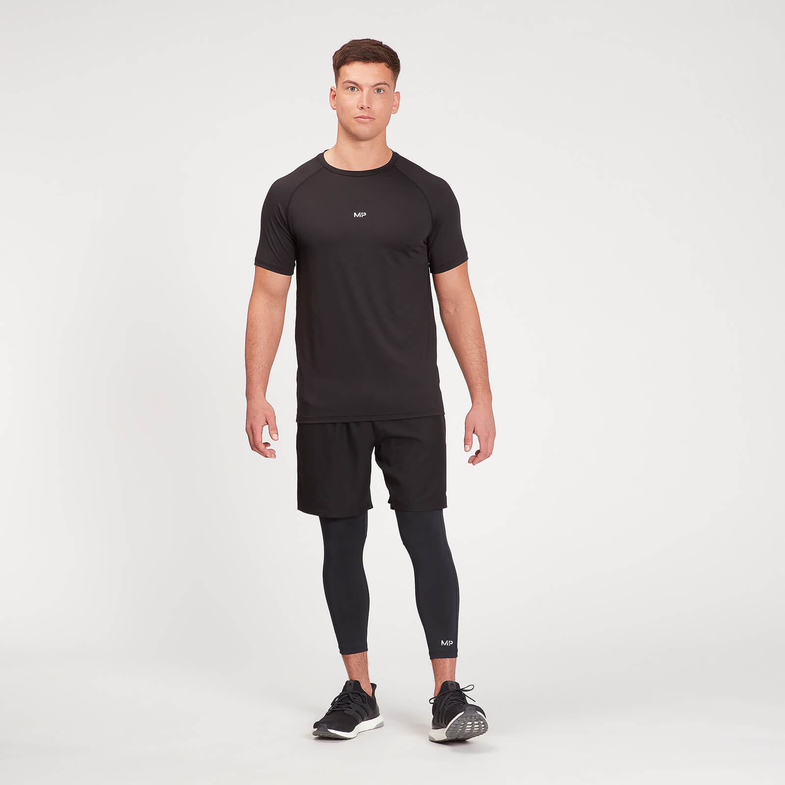 Legging 3/4 d’entraînement base MP pour hommes – Noir