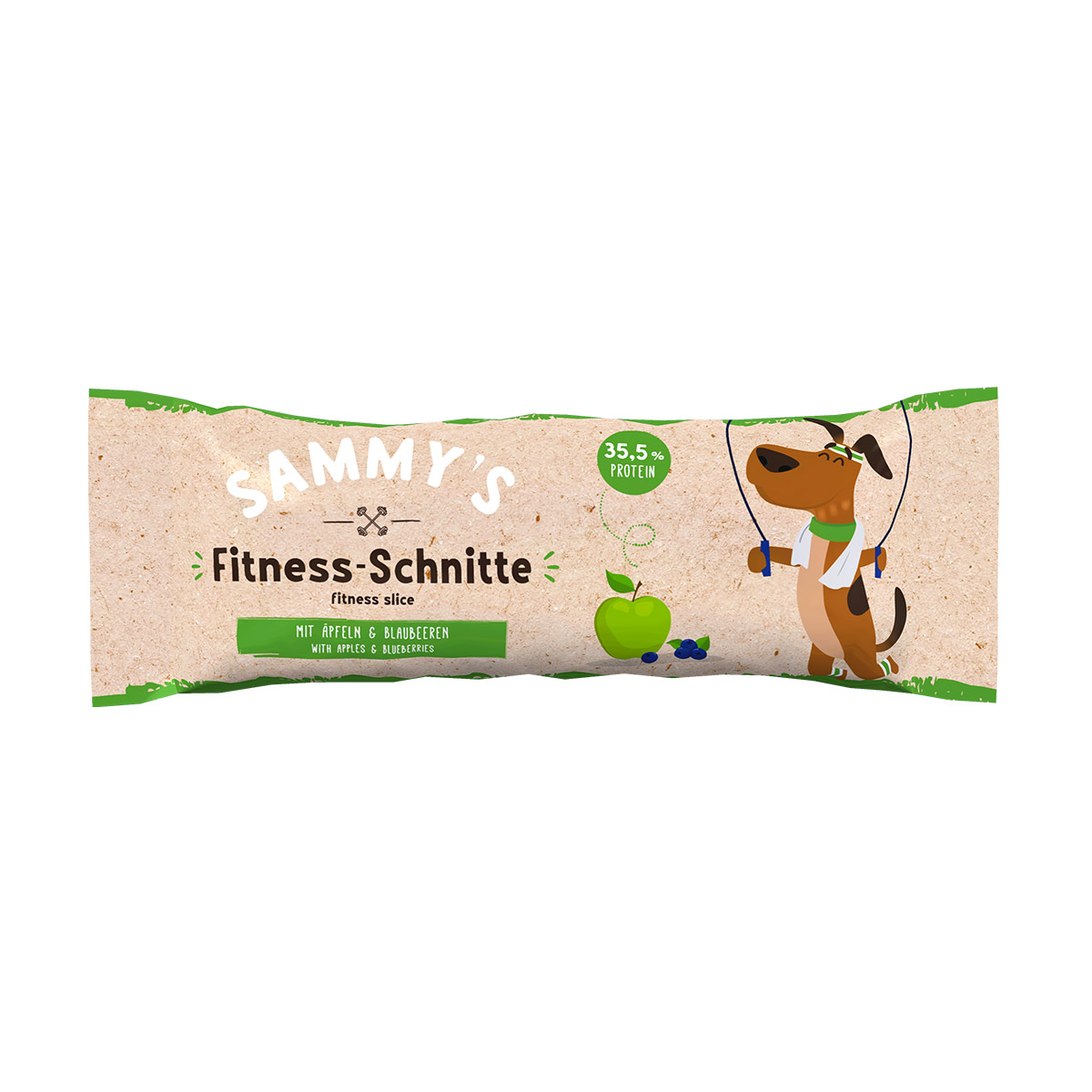 Sammy´s Fitness-Schnitte mit Äpfel & Blaubeeren bei ZooRoyal