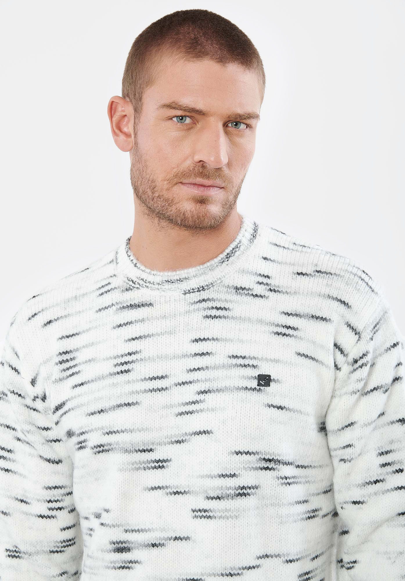 VANNE  Pull blanc homme