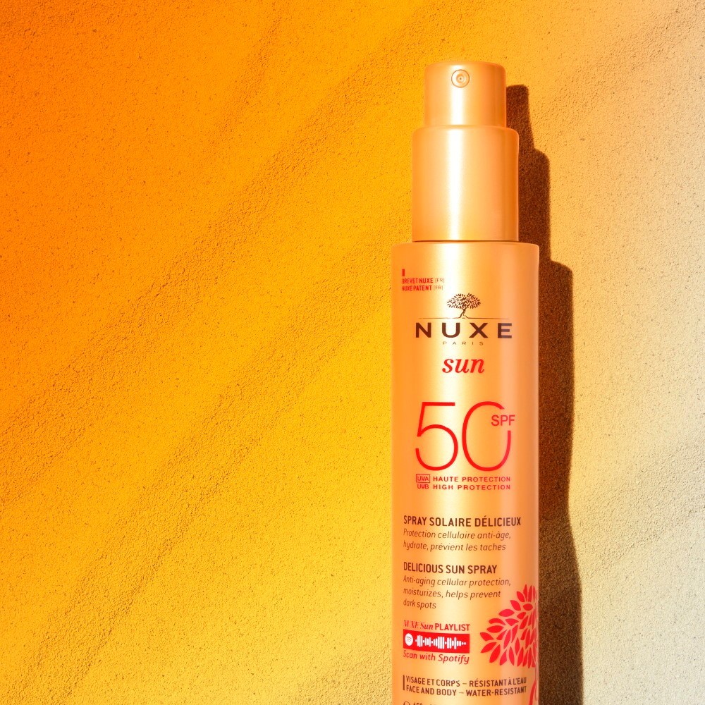 NUXE Delizioso Spray Solare ad Alta Protezione SPF50 per viso e corpo