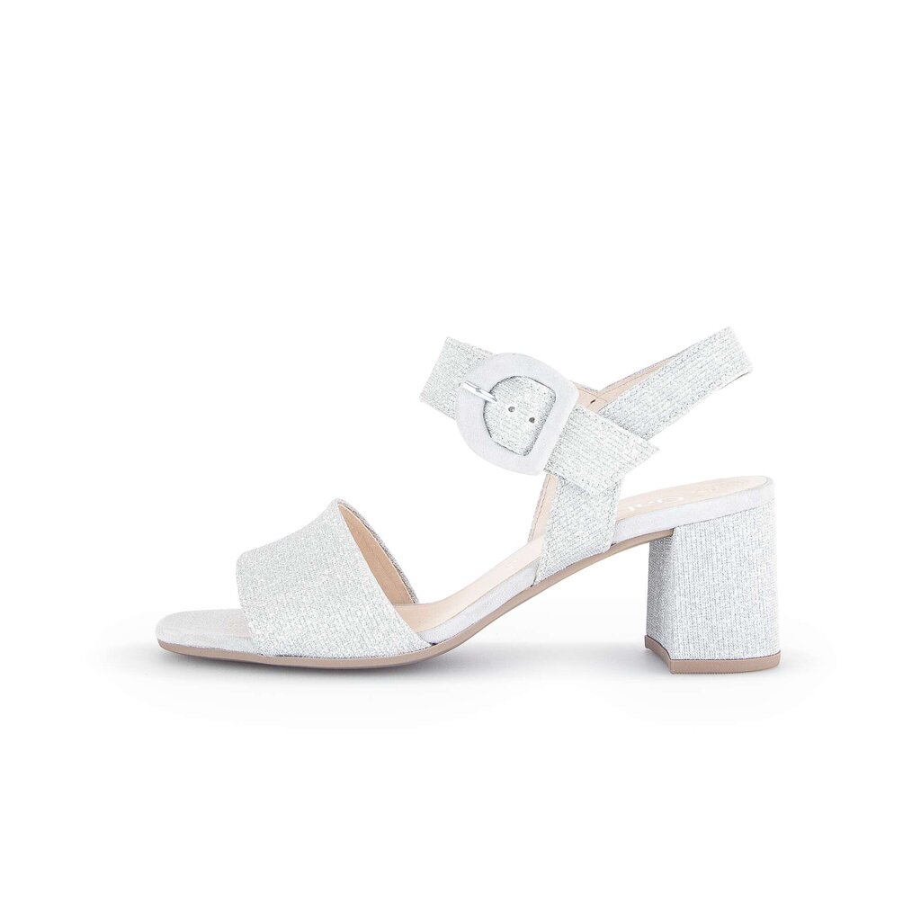 Gabor fashion Riemchensandale silber