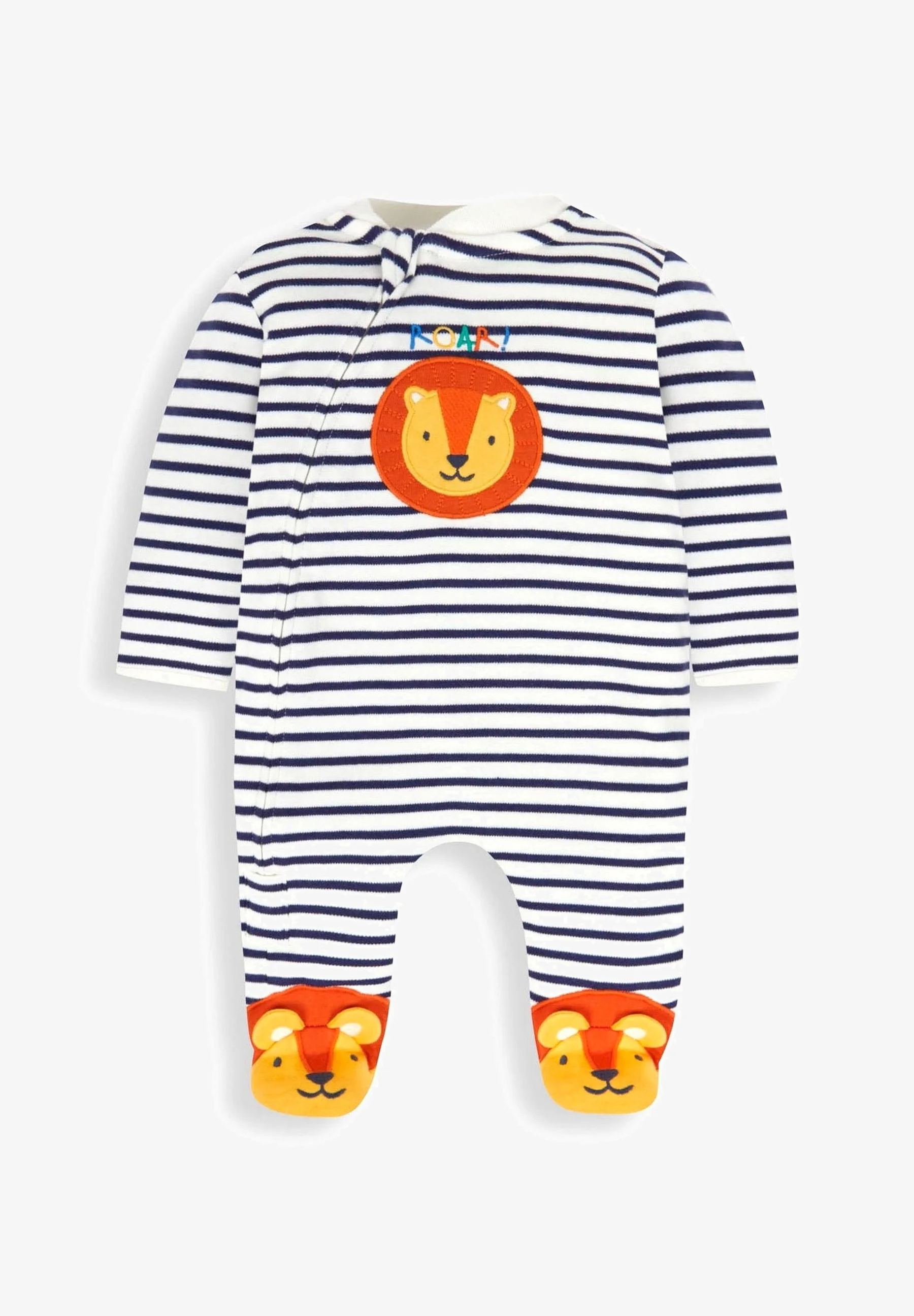 JoJo Maman Bébé LION APPLIQUÉ ZIP - Mono