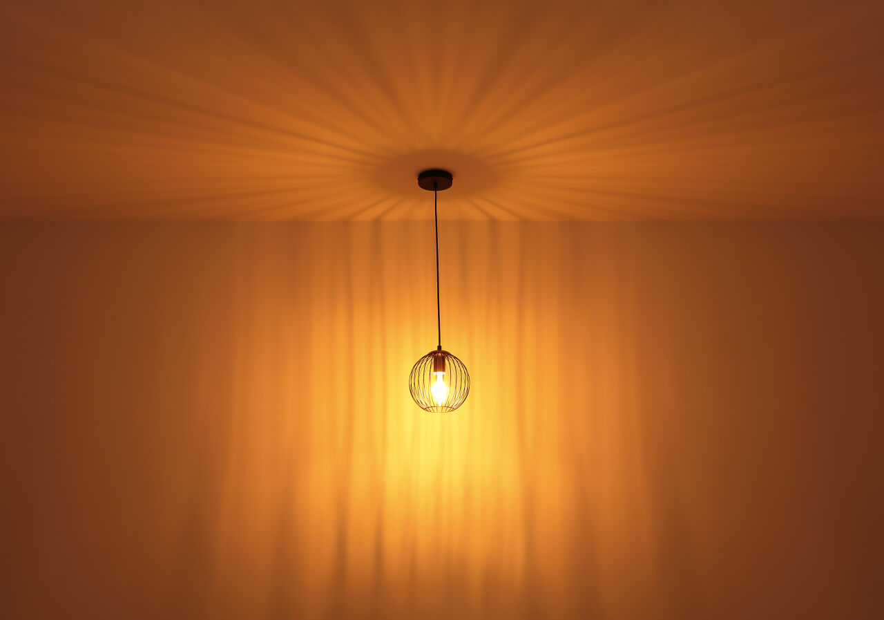 Globo Lighting - EUSEBIUS - Hängeleuchte Metall schwarz, 4x E14
