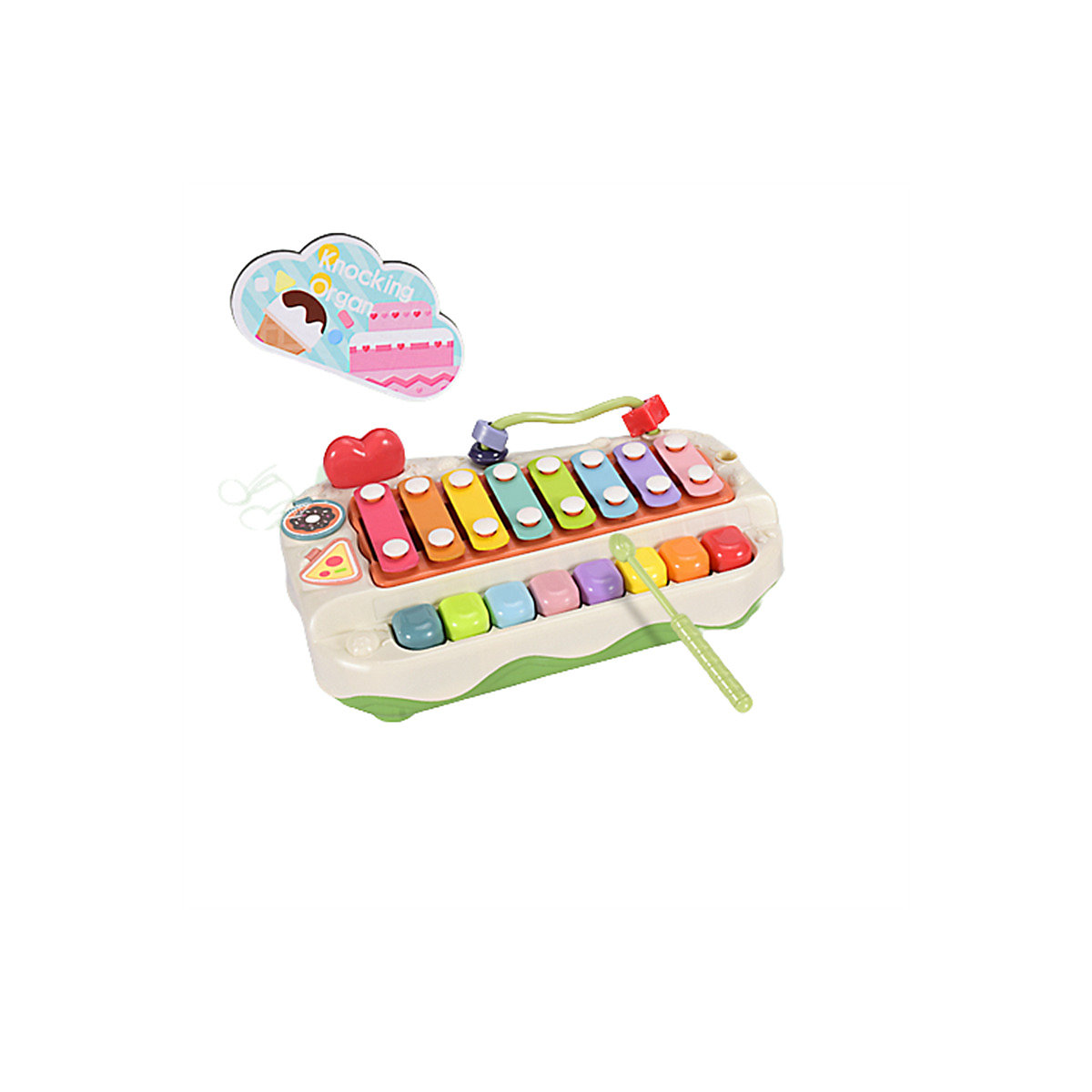 Kindermusik-Kuchenklopfklavierspielzeug Acht-Ton-Schlaginstrument, multifunktionales Happy-Percussion-Klavierspielzeug