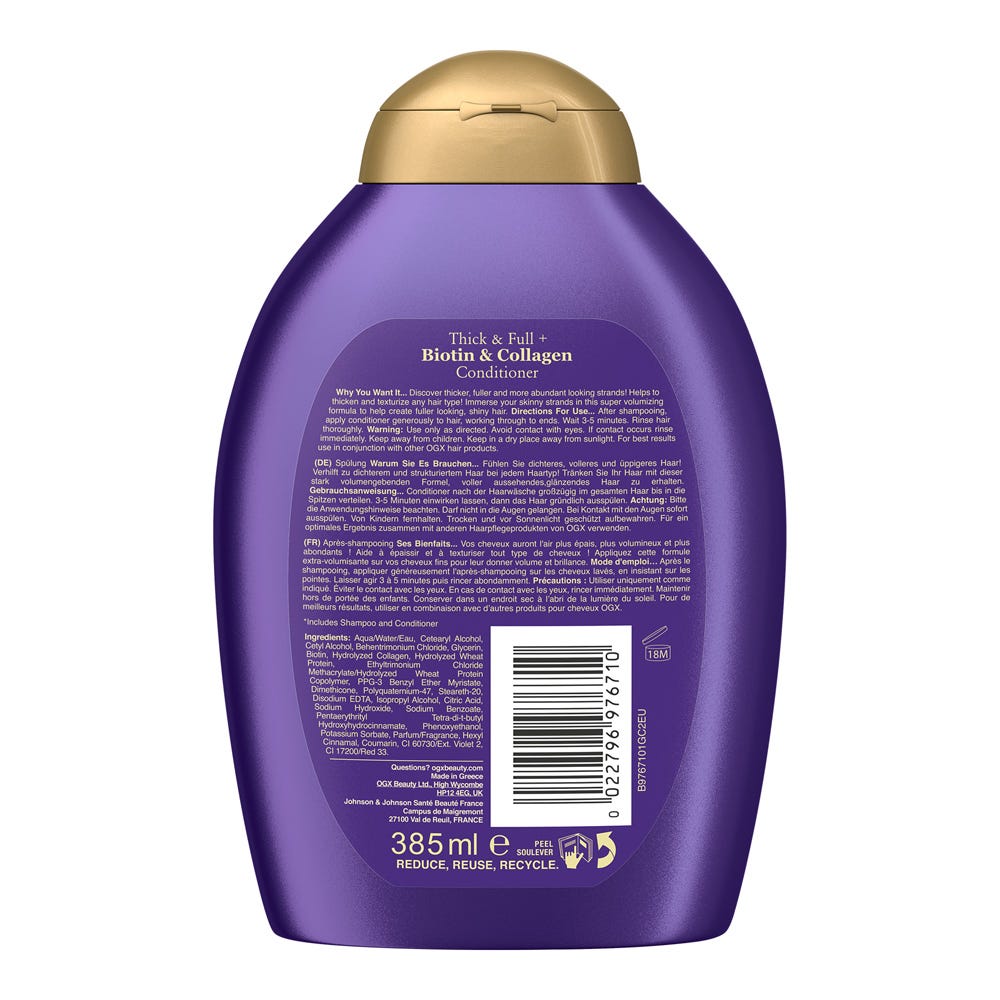 OGX Thick & Full Biotin & Collagen Conditioner 385 ml