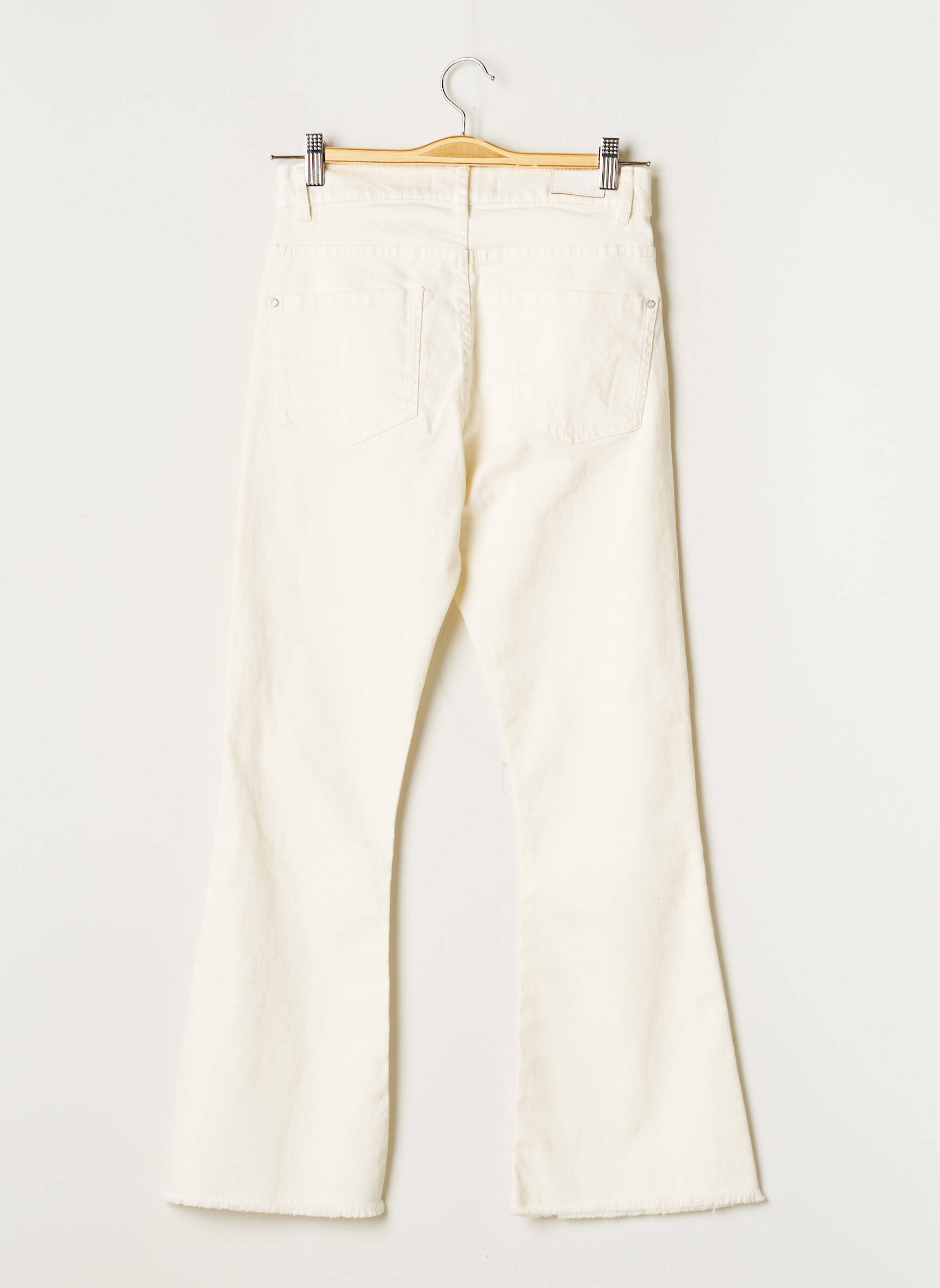 Ikks Jean Flare Femme couleur blanc