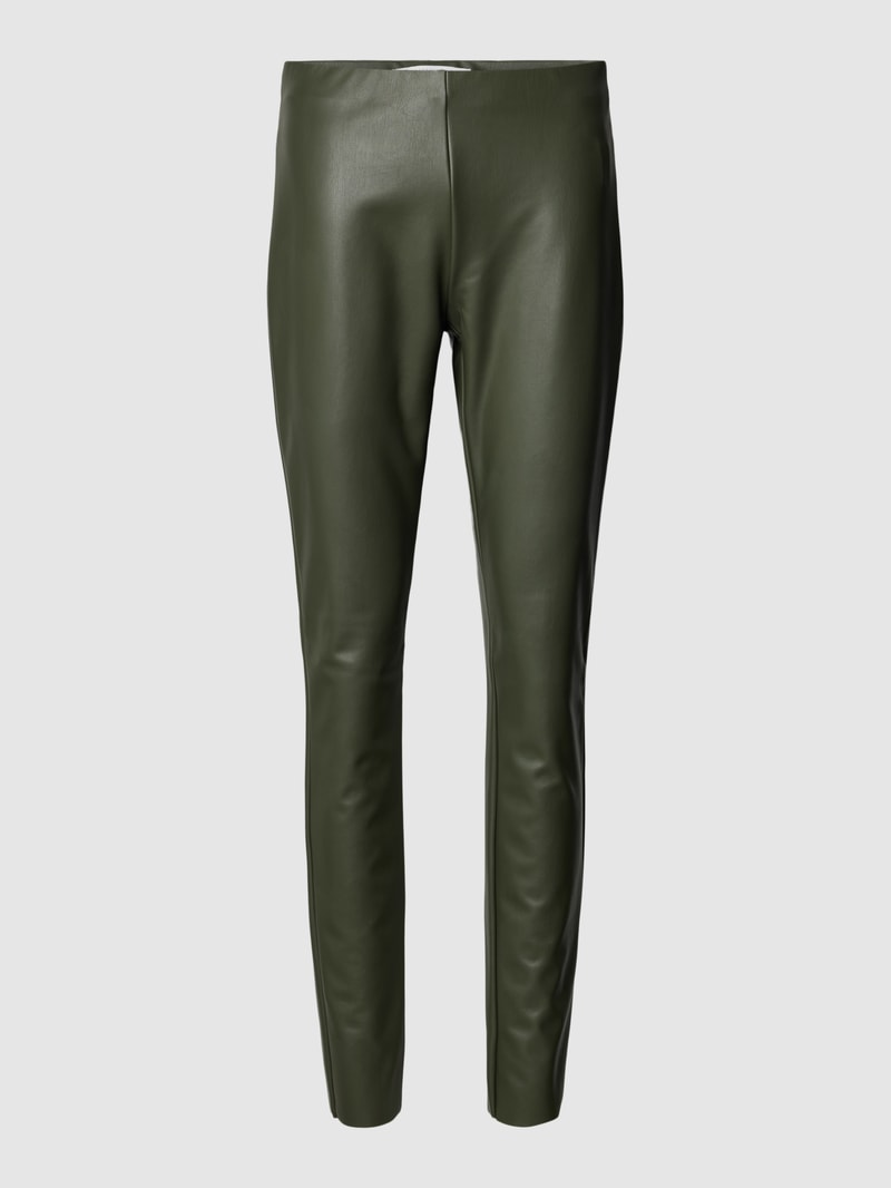 Leggings im unifarbenen Design Modell 'RESA' in olivgrün