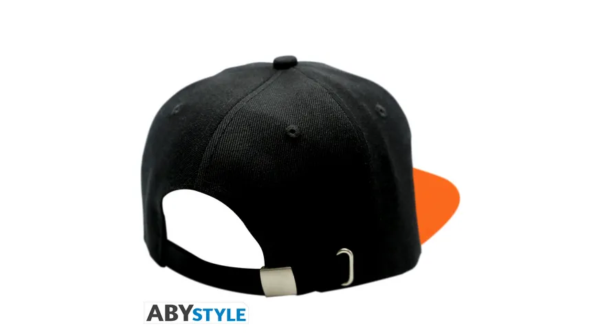 NARUTO SHIPPUDEN Snapback Cap Black & Orange Konoha