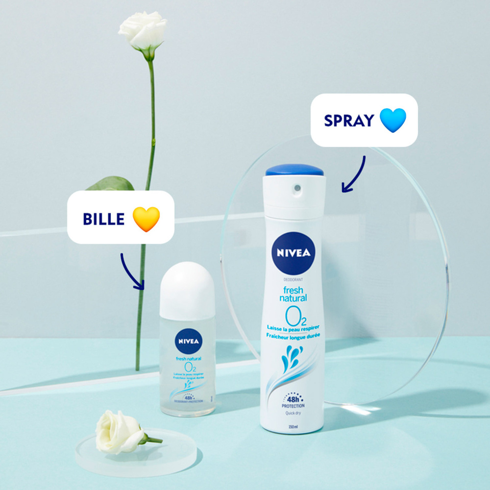 nivea FRESH NATURAL - Spray Protection LongueDurée Déodorant femme