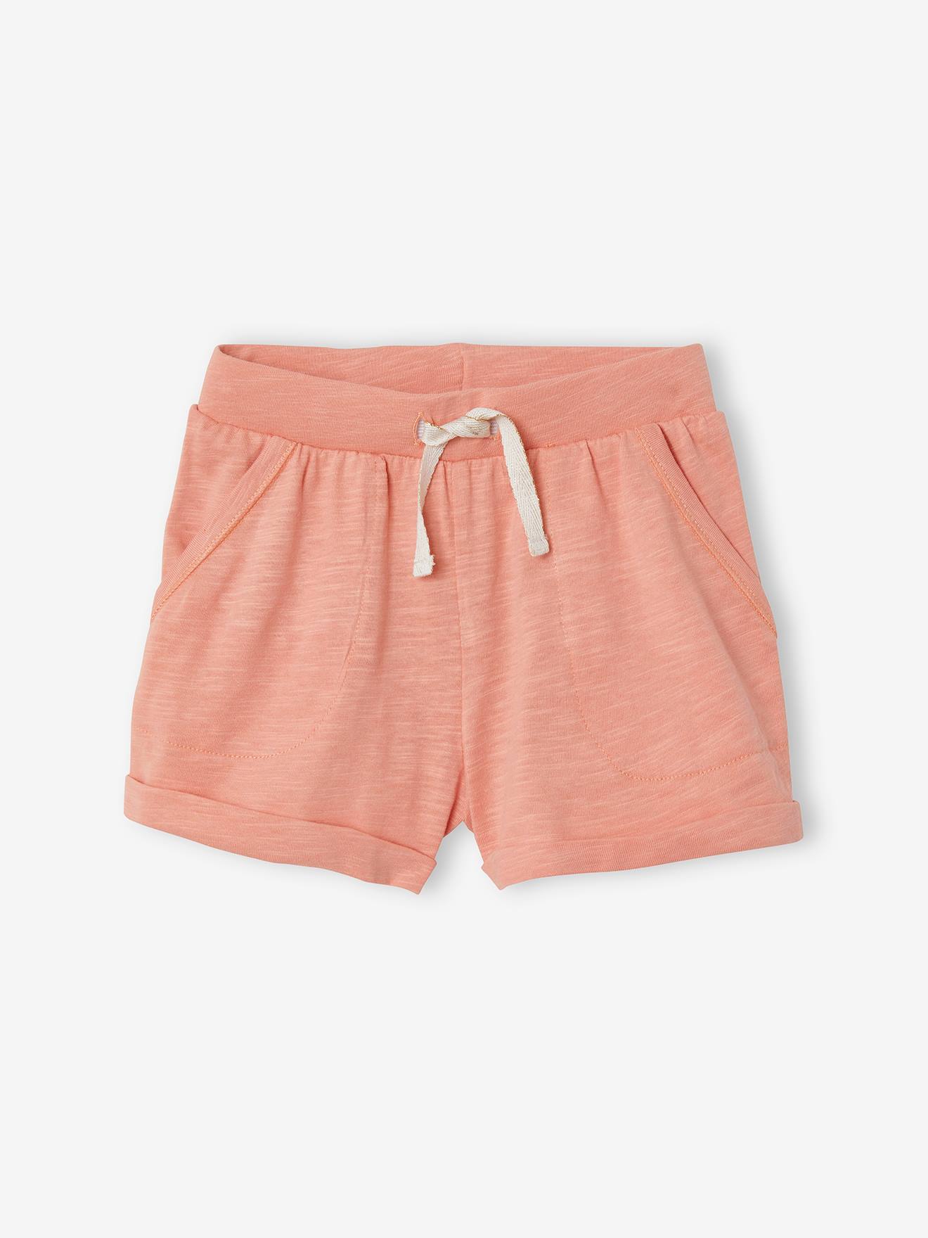 Lot de 2 shorts en jersey fille lot rose