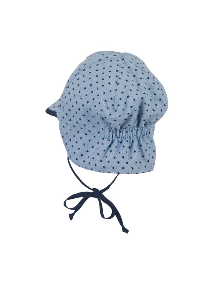 Sterntaler Schirmmütze mit Nackenschutz in himmelblau günstig kaufen