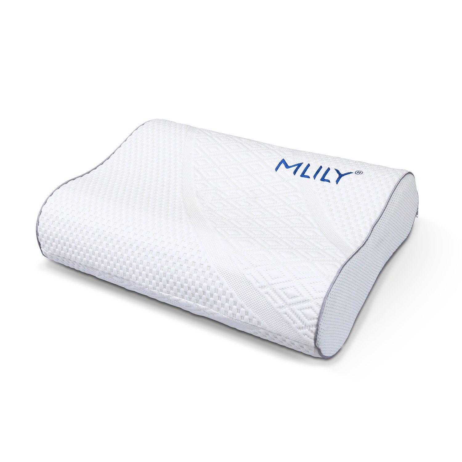 Nackenstützkissen Air Wave, MLILY, Füllung: Memory-Foam-Kern, Rückenschläfer, Seitenschläfer, Bauchschläfer