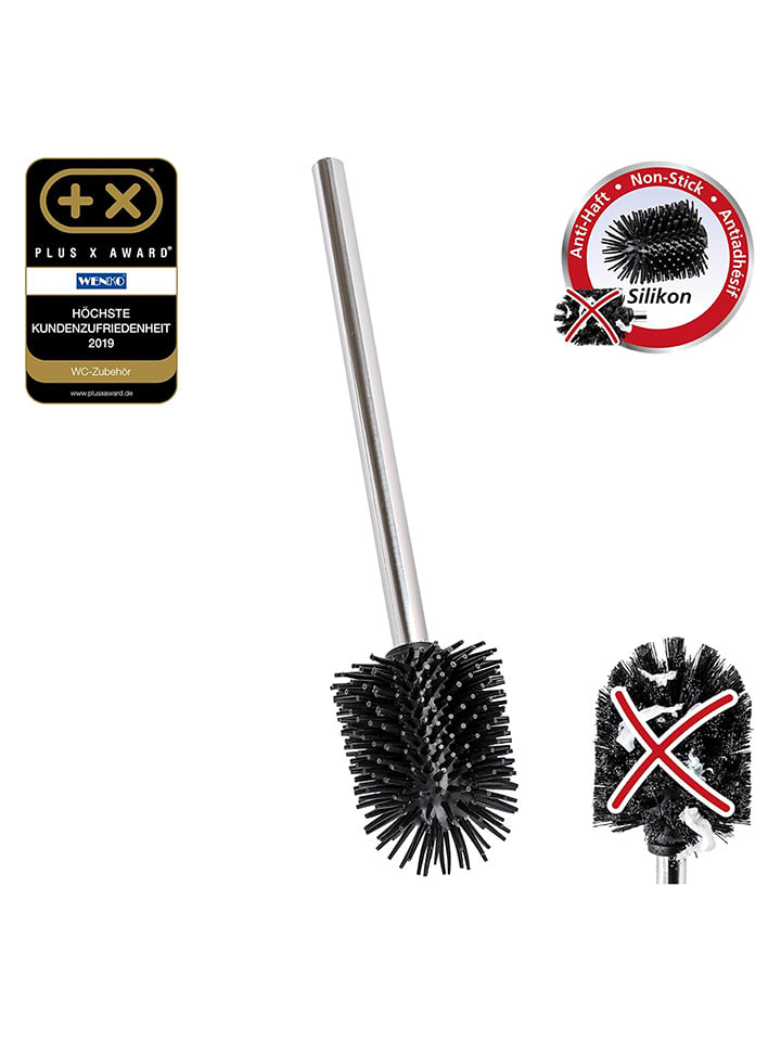 Wenko WC-Bürste in Schwarz/ Silber - (L)35 cm günstig kaufen onesize