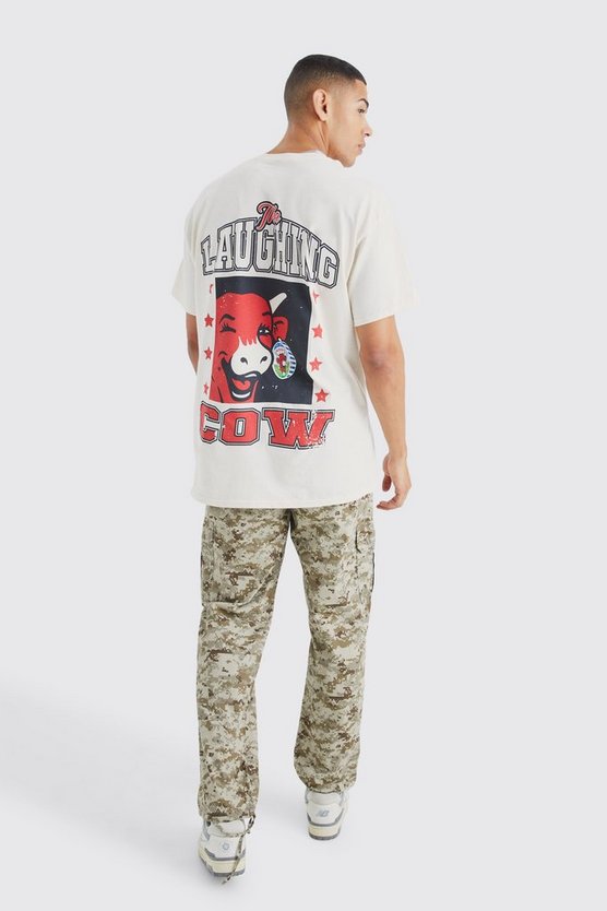 Oversize T-Shirt mit lizenziertem Laughing Cow Print