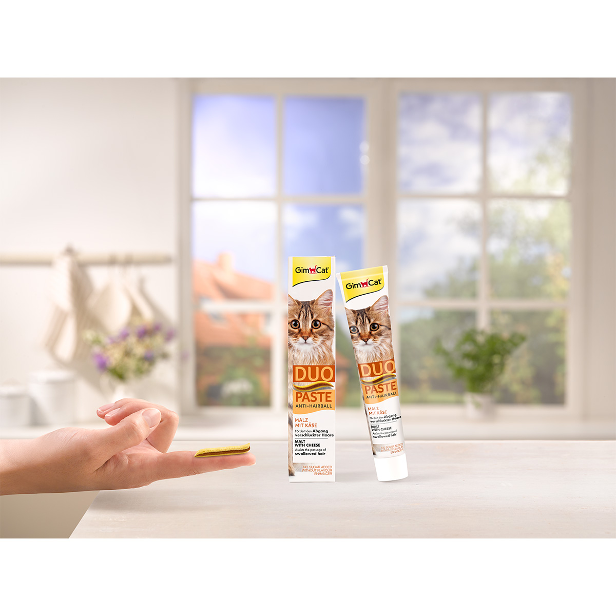 GimCat DUO Paste Anti-Hairball Malz mit Käse 50g