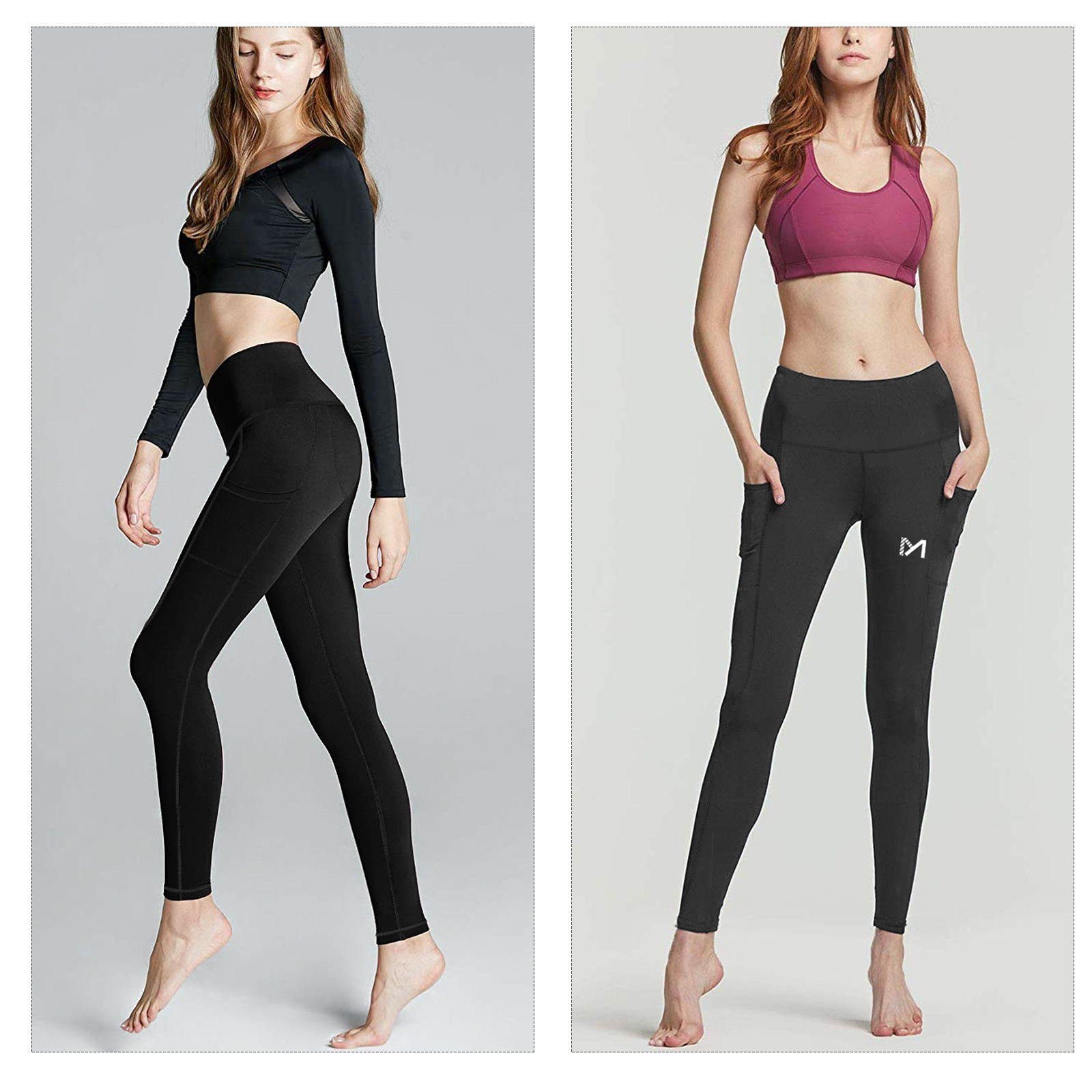 MEETYOO Funktionshose Damen Funktionshose Base Layer Sport Leggings (Trainingshosen Outdoorhosen Thermoleggings, Winter Sport, Yoga, Running, Hose) Push Up