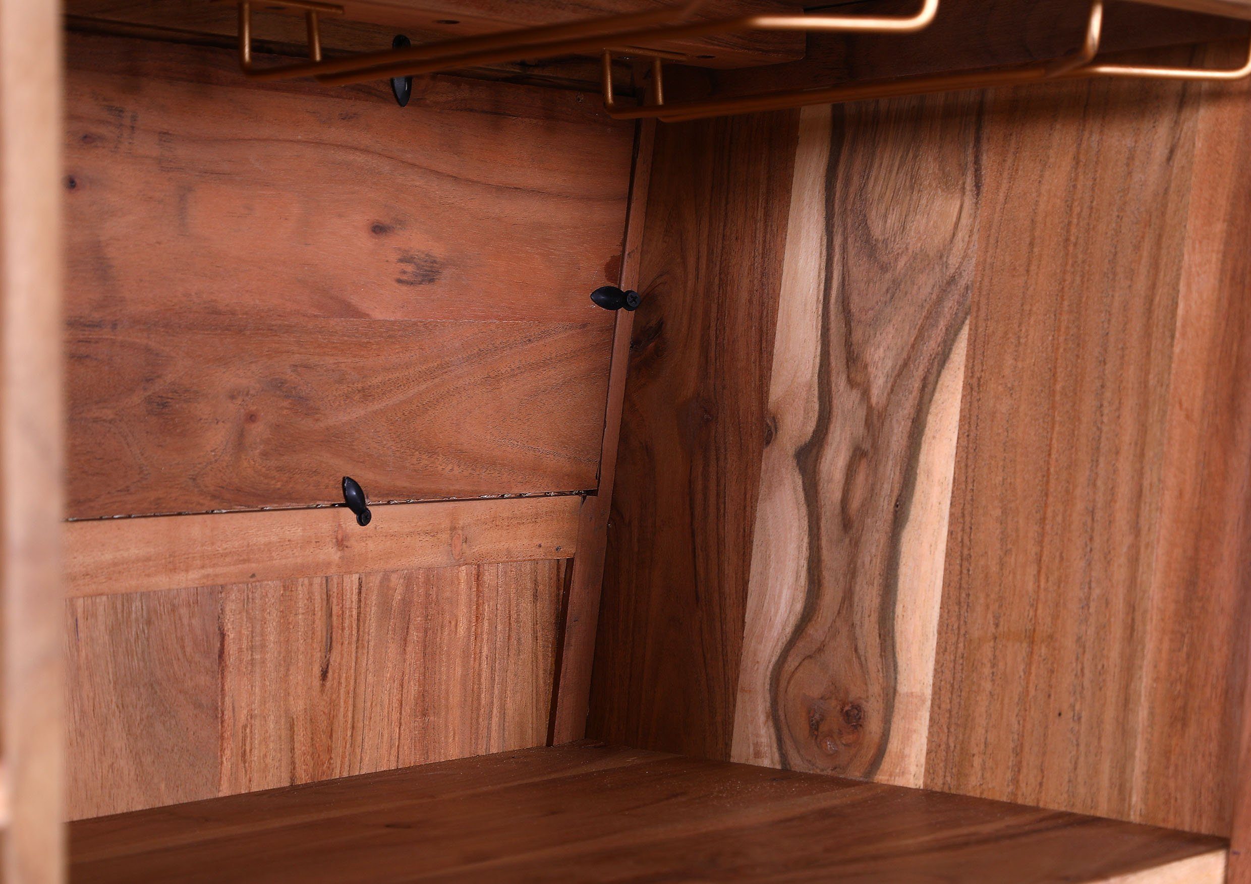 Gutmann Factory Barschrank Bonnie mit Wiener Geflecht Rattan Geflecht in der Front