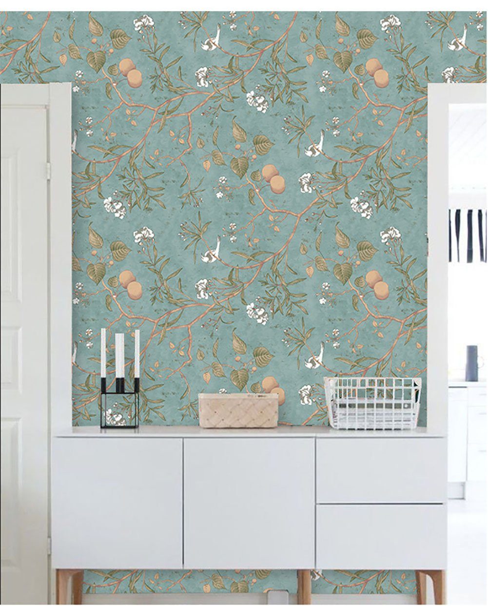 Runxizhou Mustertapete Selbstklebende Tapete 44.5x500cm Wasserdicht Selbstklebend Klebefolie