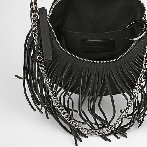 Seidenfelt Fringes Skien Schultertasche 22 cm