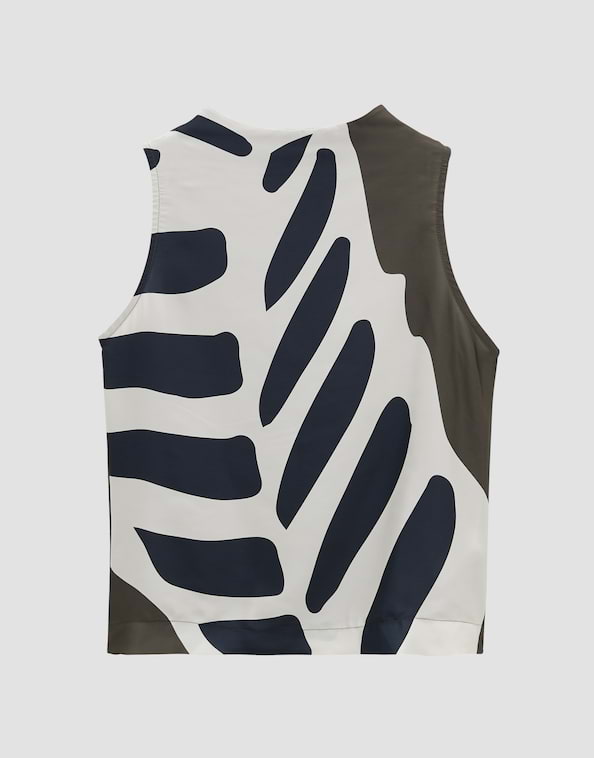 Blusentop Kilanda print