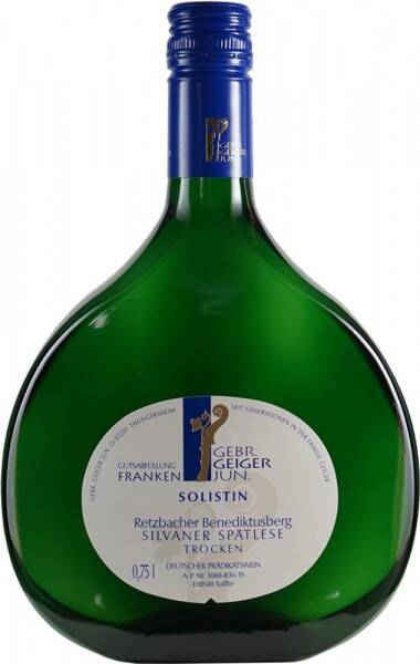 Weingut Gebr. Geiger jun. Solistin Silvaner Spätlese trocken Retzbacher Benediktusberg 2018