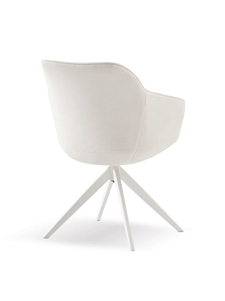 B&D Home Drehstuhl ARVIT in Cremeweiß - (B)58 x (H)81 x (T)61 cm günstig kaufen onesize