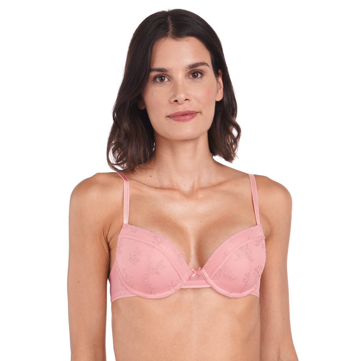 Damen Bügel-BH mit floraler Stickerei