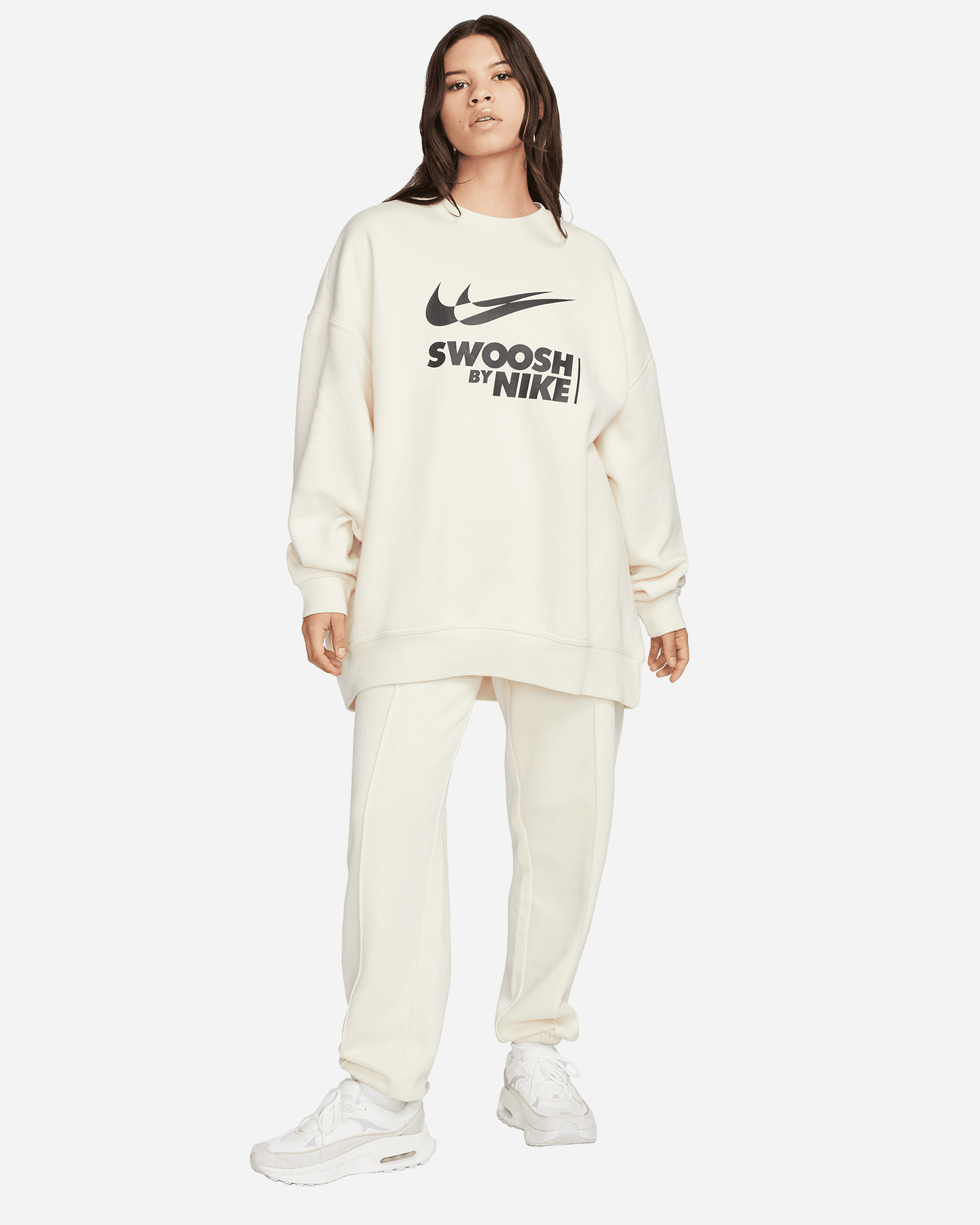 Felpa Nike Swoosh Big Logo W FZ4631-113