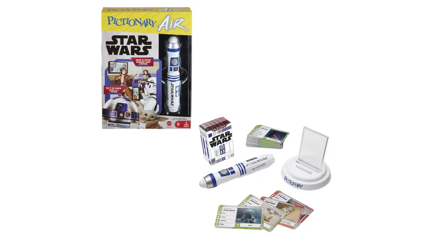 Mattel Games Pictionary Air Star Wars, Familienspiel, Scharade