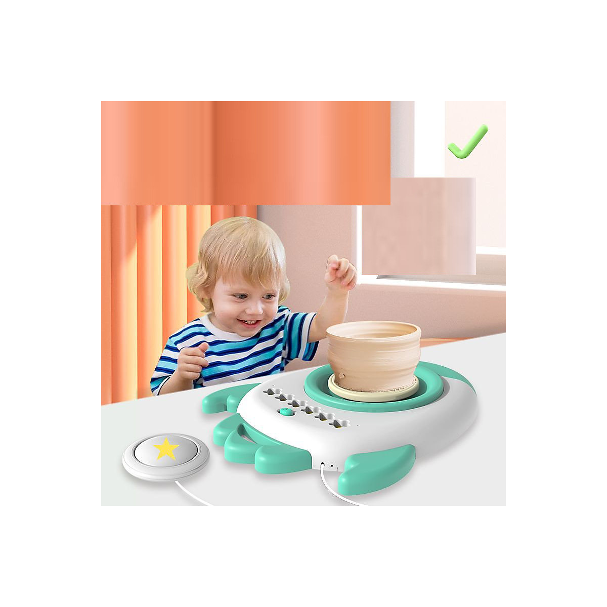 Töpfermaschine für Kinder aus weichem Ton Clay Machine für Kinder