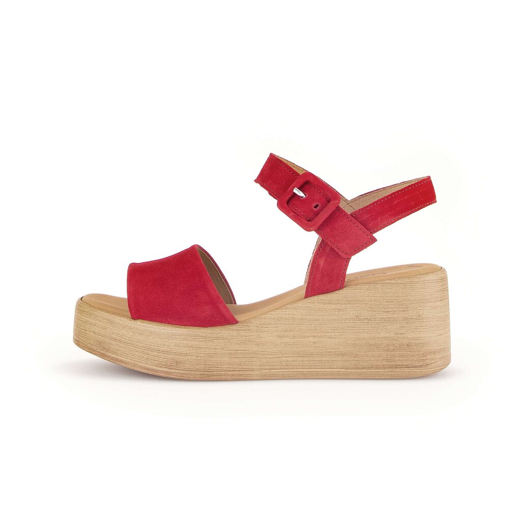 Gabor fashion Plateau Sandale rot