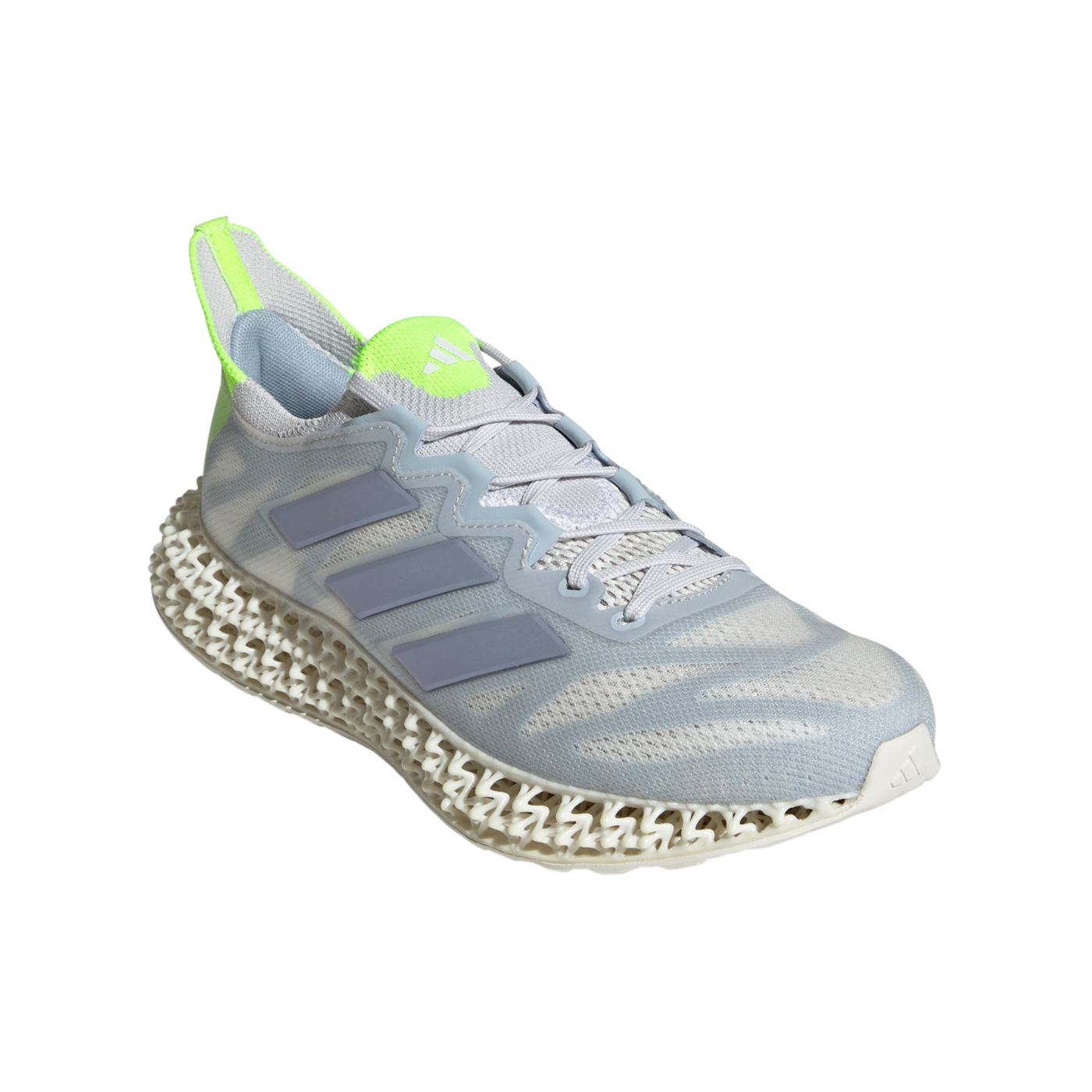 adidas 4DFWD 3 Damen Grau Lila Gelb Laufschuh