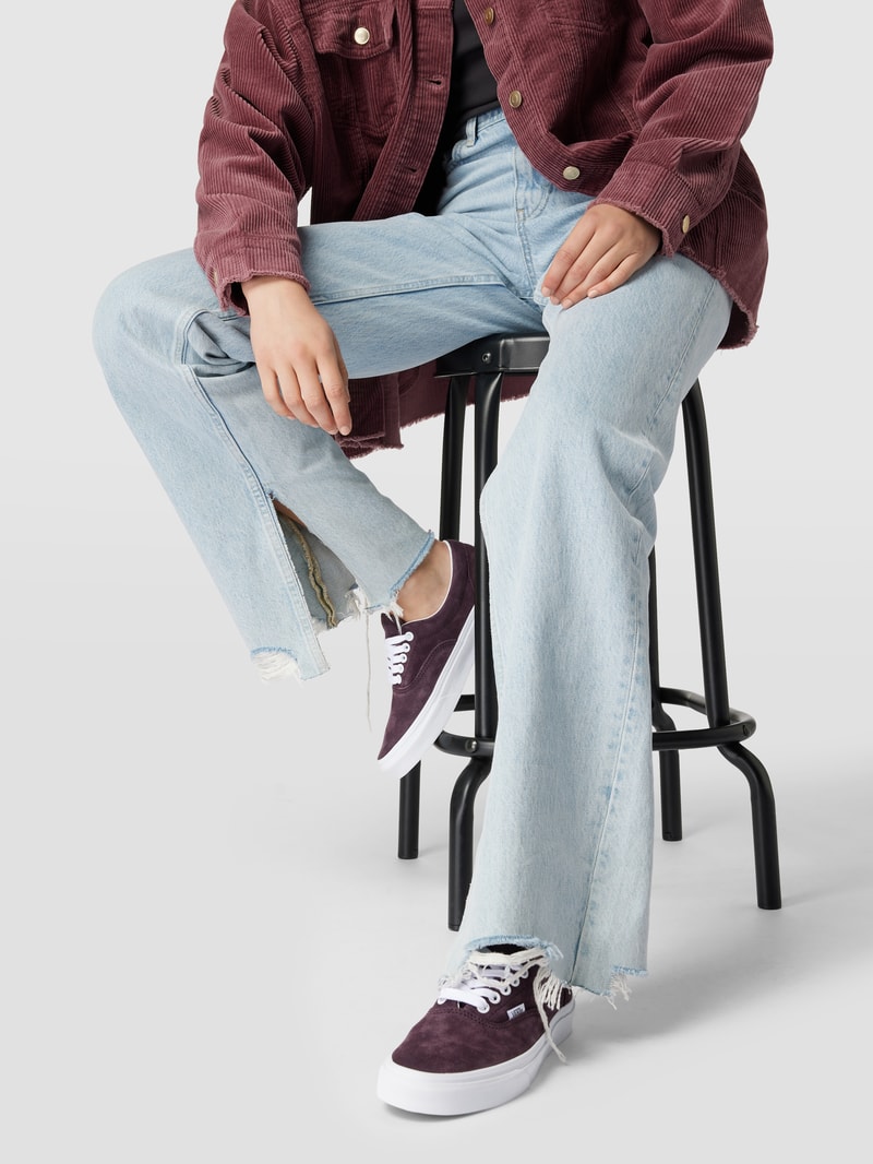Sneaker mit Label-Details Modell 'Era' in dunkelbraun